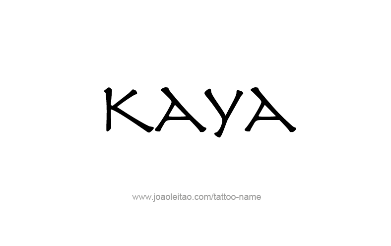 Tattoo Design Name Kaya   