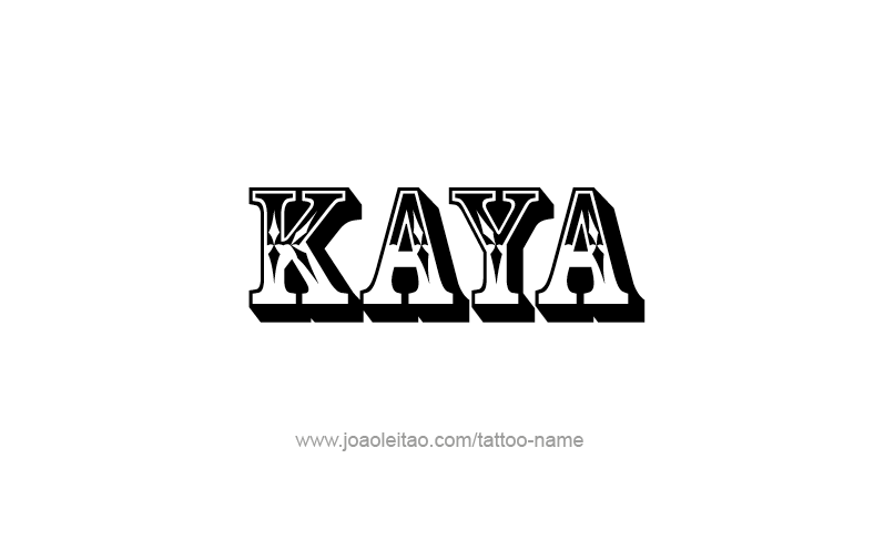 Tattoo Design Name Kaya   