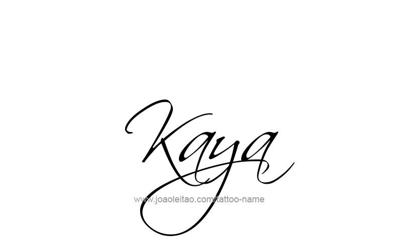 Tattoo Design Name Kaya   