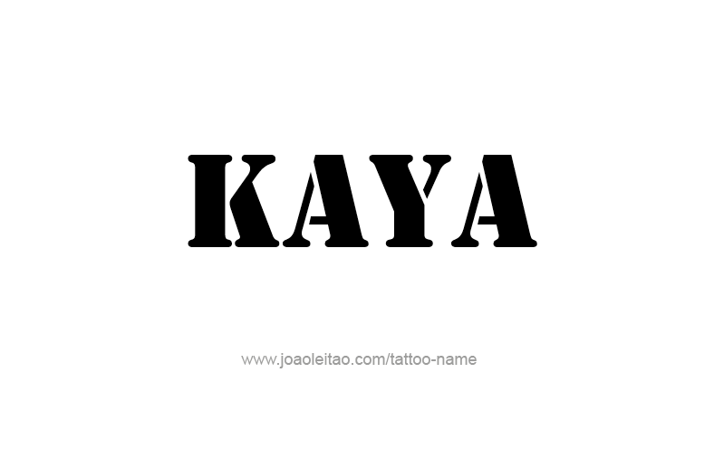 Tattoo Design Name Kaya   