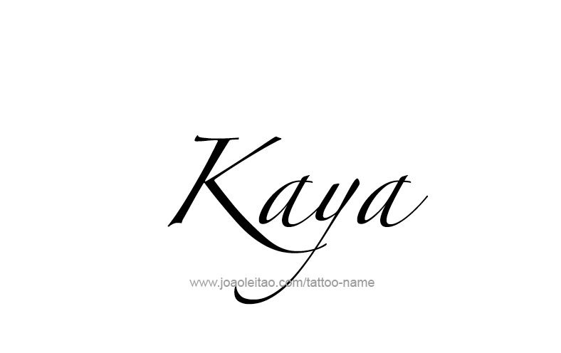 Tattoo Design Name Kaya   