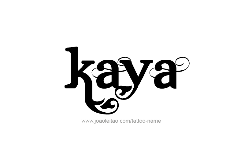 Tattoo Design Name Kaya   