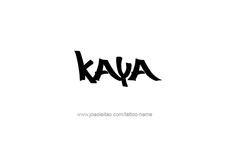 Tattoo Design Name Kaya   