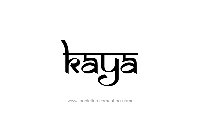 Tattoo Design Name Kaya   