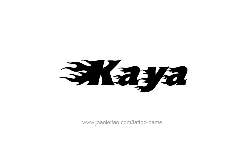 Tattoo Design Name Kaya   