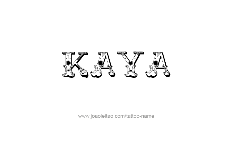 Tattoo Design Name Kaya   