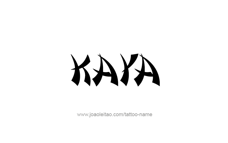 Tattoo Design Name Kaya   