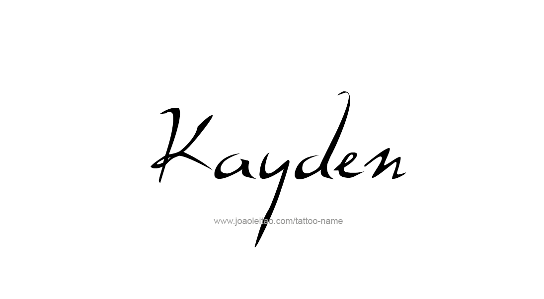 Tattoo Design Name Kayden   