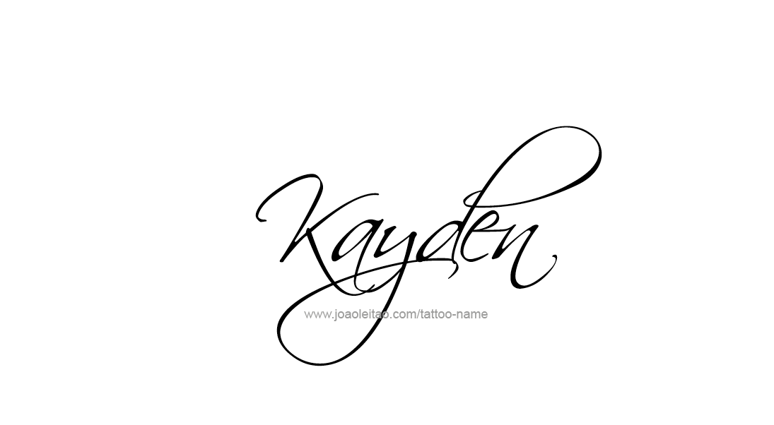 Tattoo Design Name Kayden   