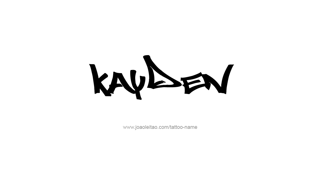 Tattoo Design Name Kayden   