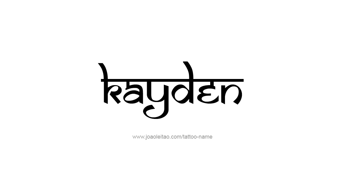 Tattoo Design Name Kayden   