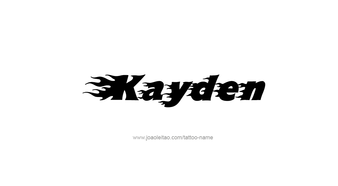 Tattoo Design Name Kayden   