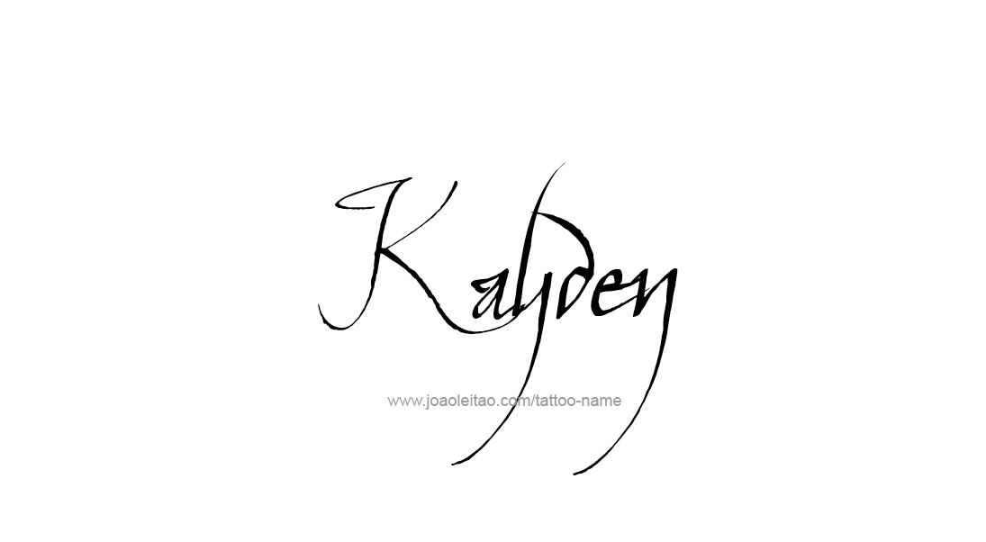 Tattoo Design Name Kayden   