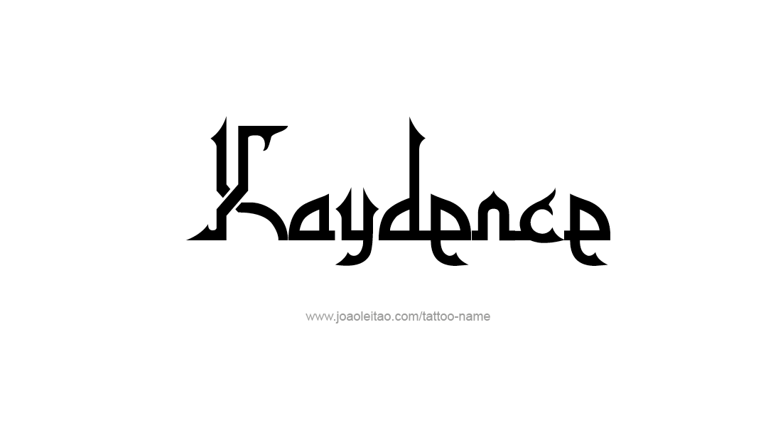 Tattoo Design Name Kaydence   