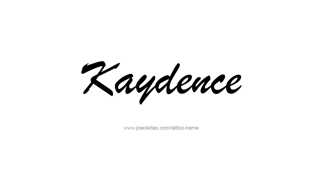 Tattoo Design Name Kaydence   