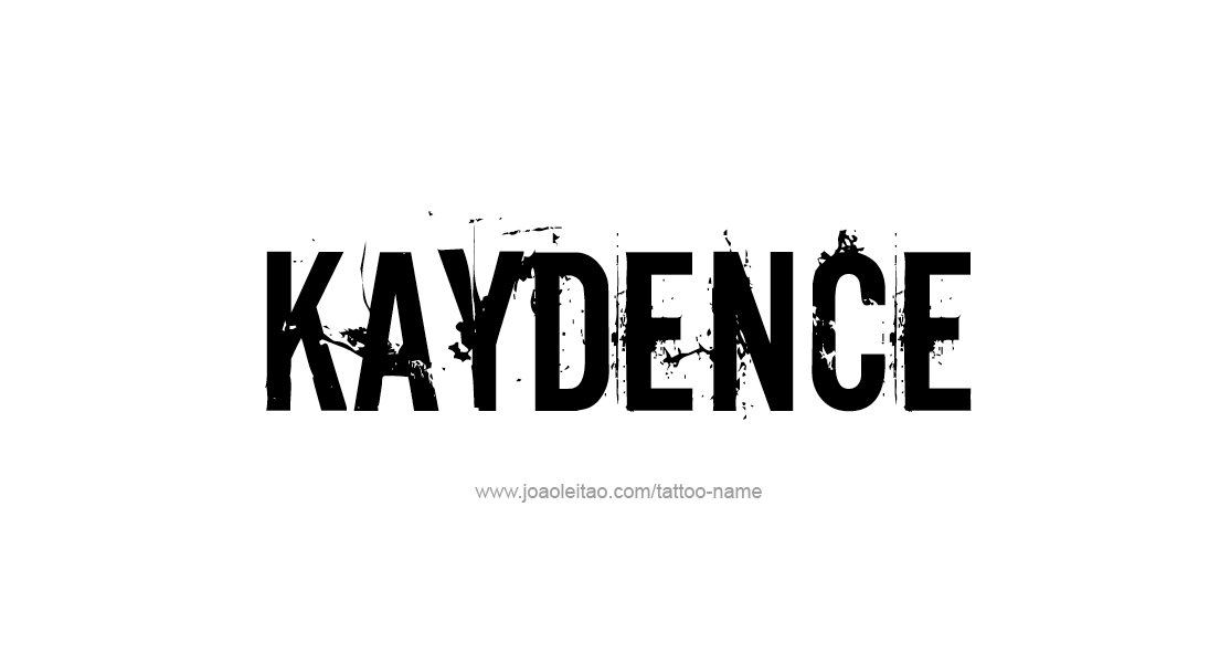 Tattoo Design Name Kaydence   