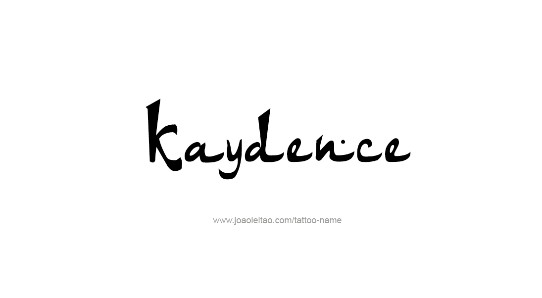 Tattoo Design Name Kaydence   