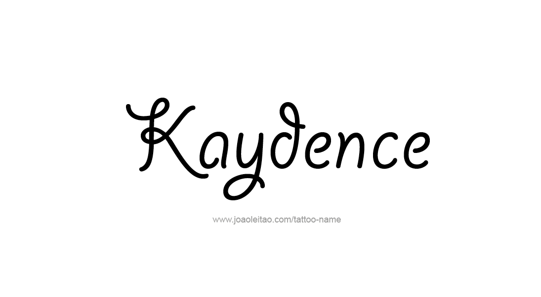 Tattoo Design Name Kaydence   