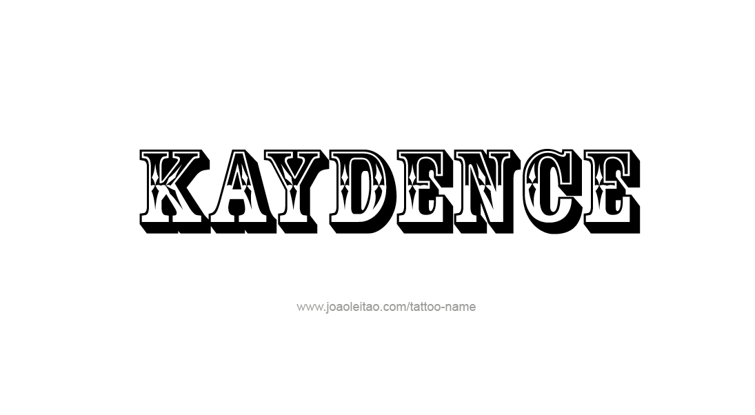 Tattoo Design Name Kaydence   