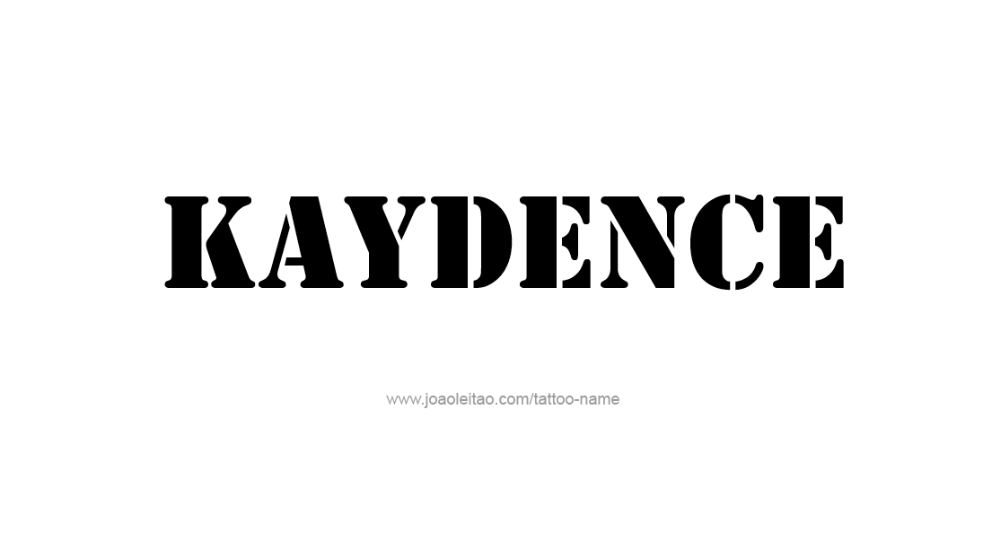 Tattoo Design Name Kaydence   