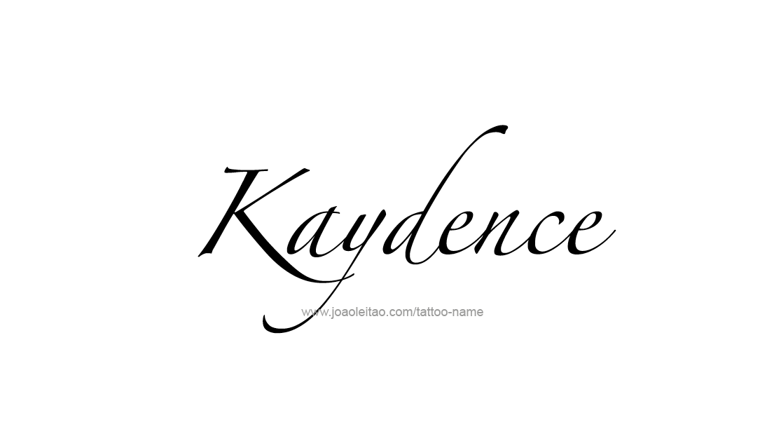 Tattoo Design Name Kaydence   