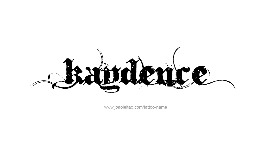 Tattoo Design Name Kaydence   