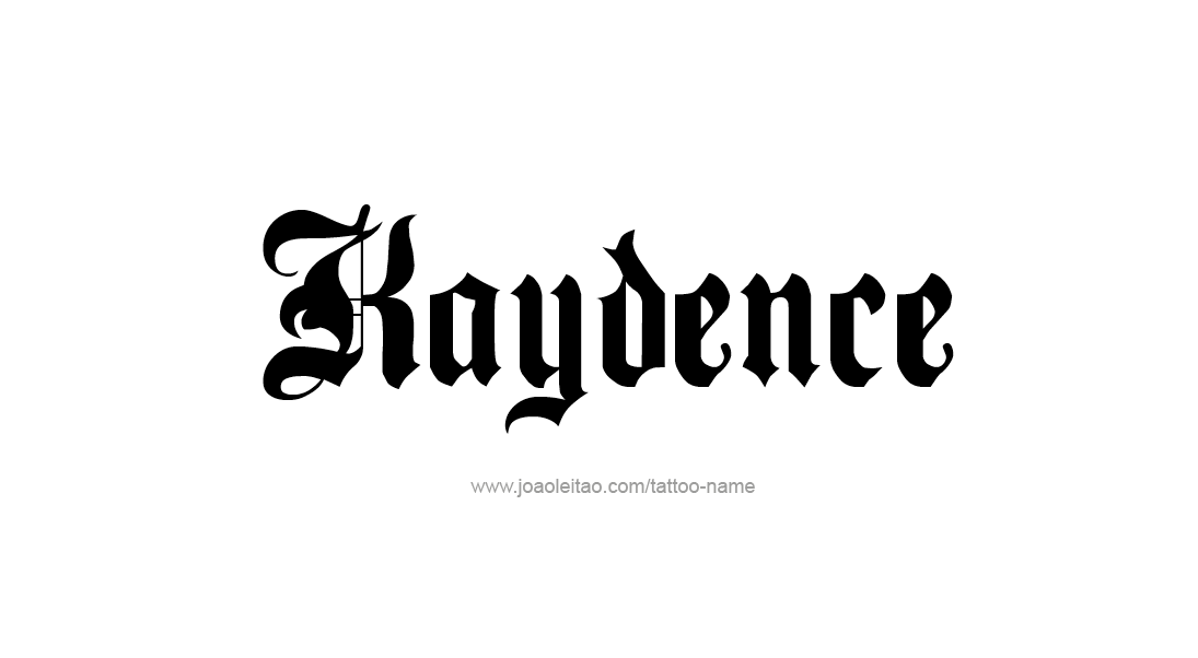 Tattoo Design Name Kaydence   