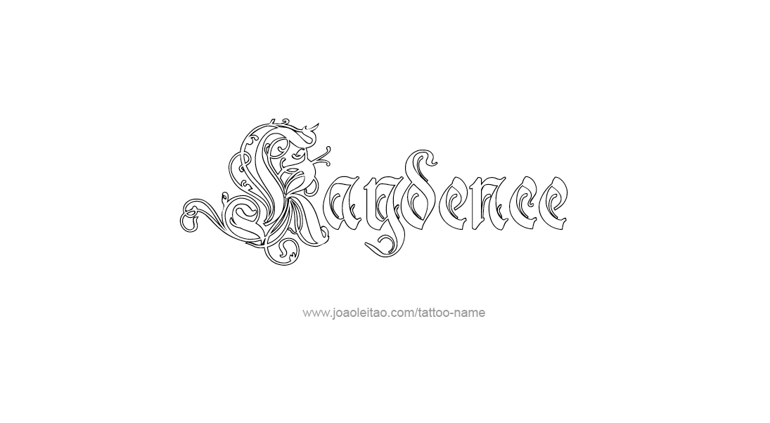 Tattoo Design Name Kaydence   