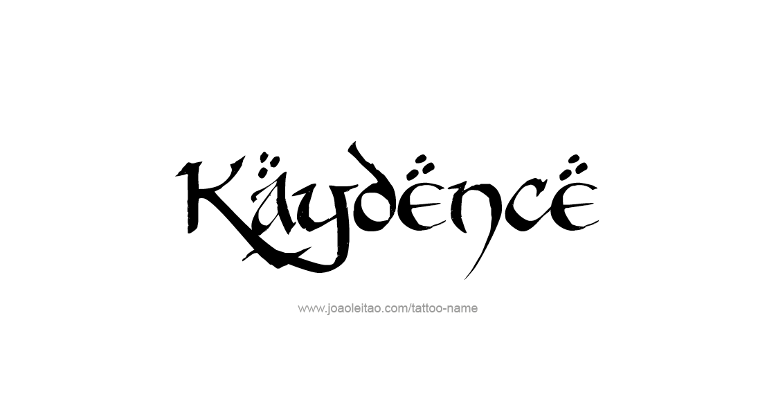 Tattoo Design Name Kaydence   