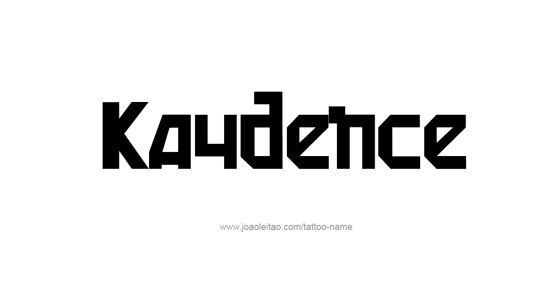 Tattoo Design Name Kaydence   
