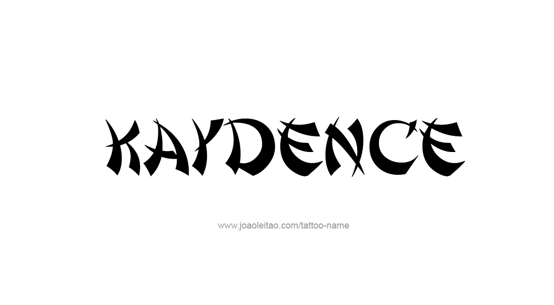 Tattoo Design Name Kaydence   