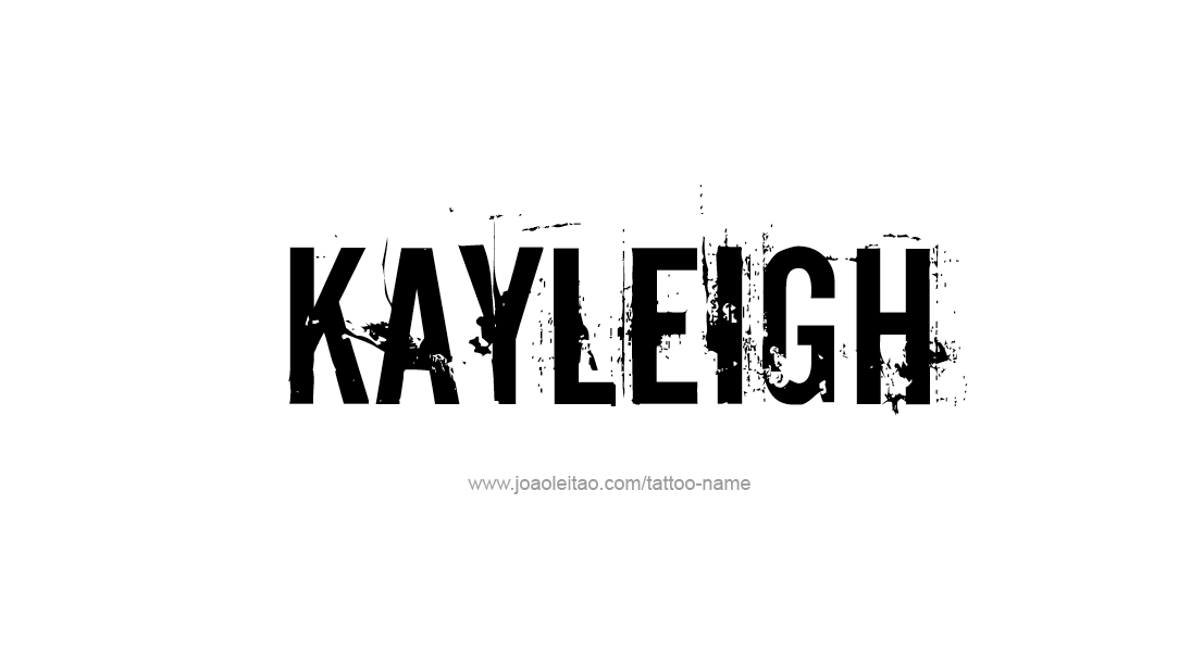 Tattoo Design Name Kayleigh   