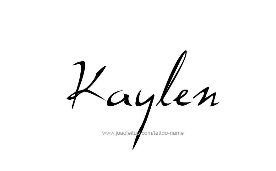 Tattoo Design Name Kaylen   