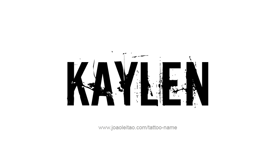 Tattoo Design Name Kaylen   