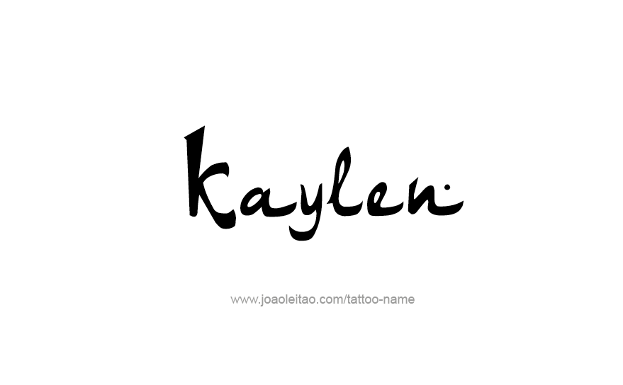 Tattoo Design Name Kaylen   