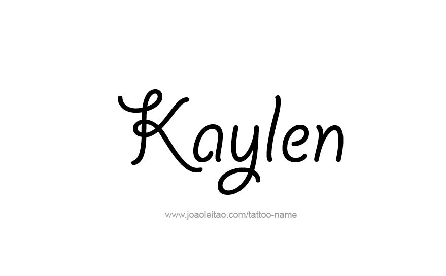 Tattoo Design Name Kaylen   