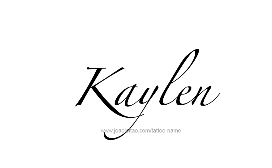 Tattoo Design Name Kaylen   