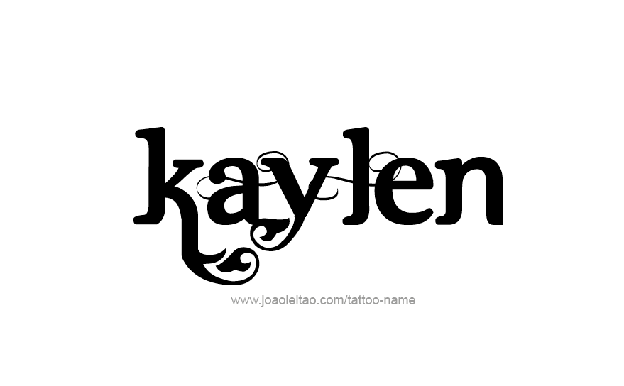 Tattoo Design Name Kaylen   