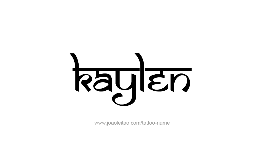 Tattoo Design Name Kaylen   