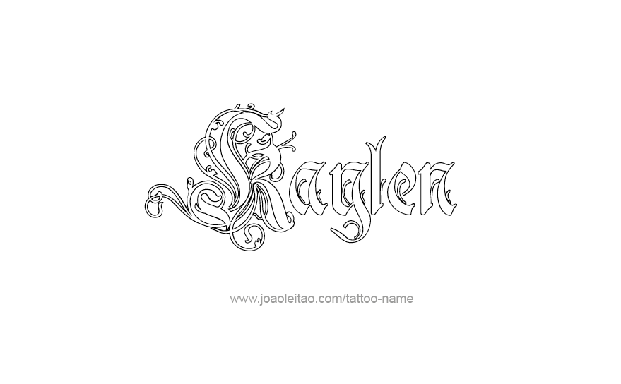 Tattoo Design Name Kaylen   