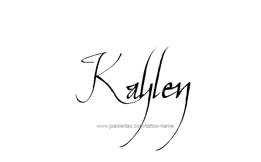 Tattoo Design Name Kaylen   