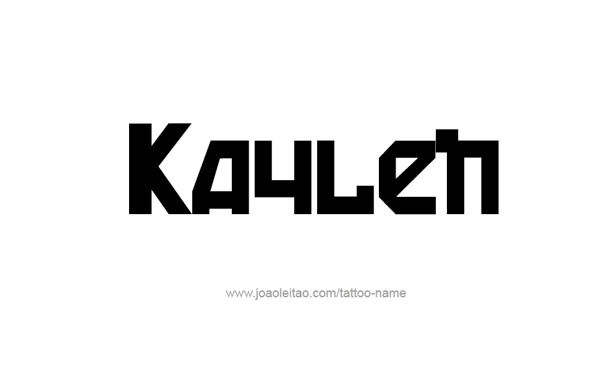 Tattoo Design Name Kaylen   