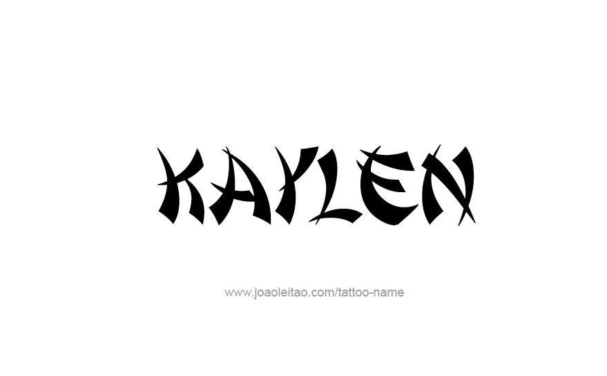 Tattoo Design Name Kaylen   