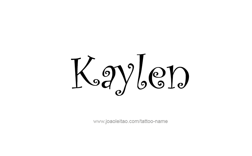 Tattoo Design Name Kaylen   