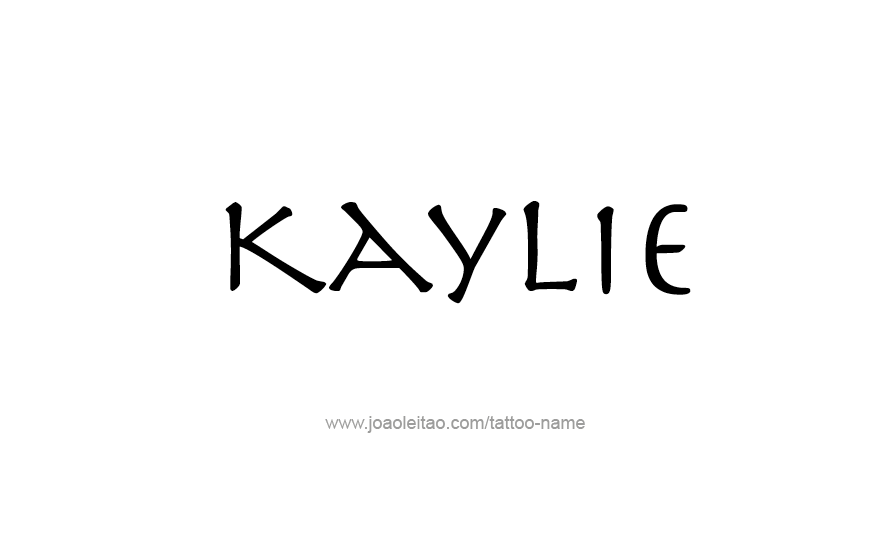 Tattoo Design Name Kaylie   