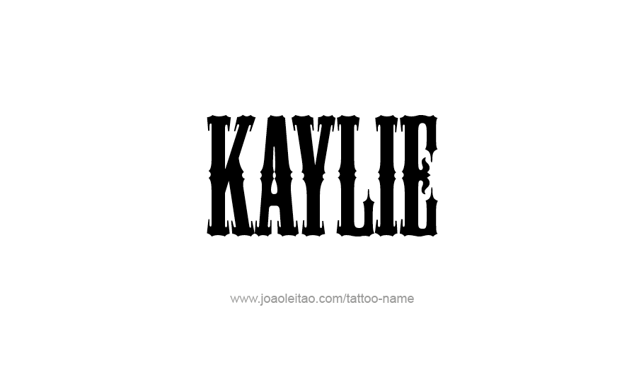 Tattoo Design Name Kaylie   