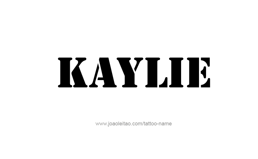 Tattoo Design Name Kaylie   