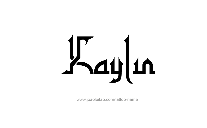 Tattoo Design Name Kaylin   