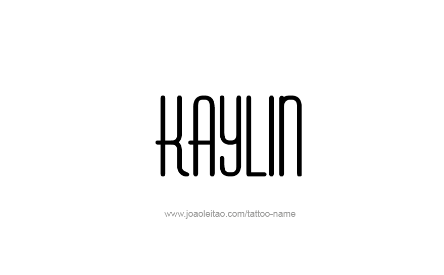 Tattoo Design Name Kaylin   