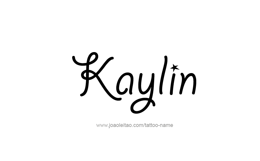 Tattoo Design Name Kaylin   